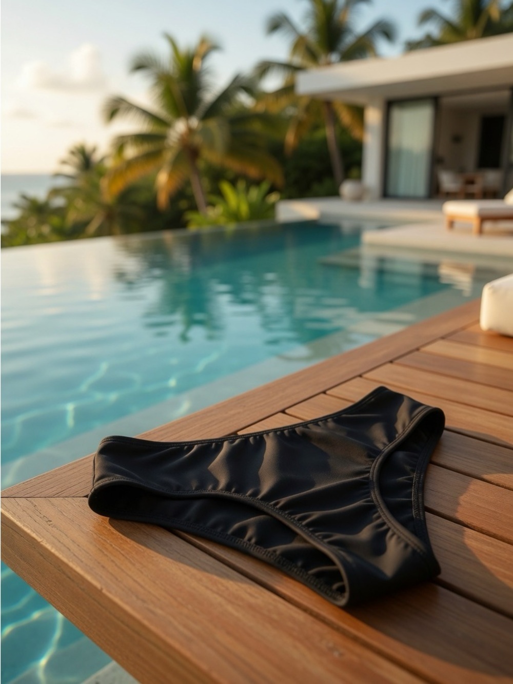 black bikini bottoms